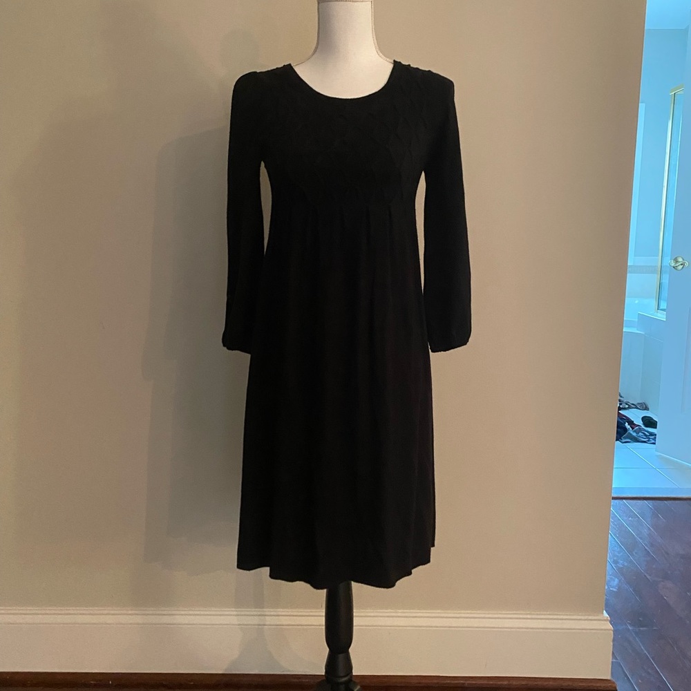 Black sweater dress